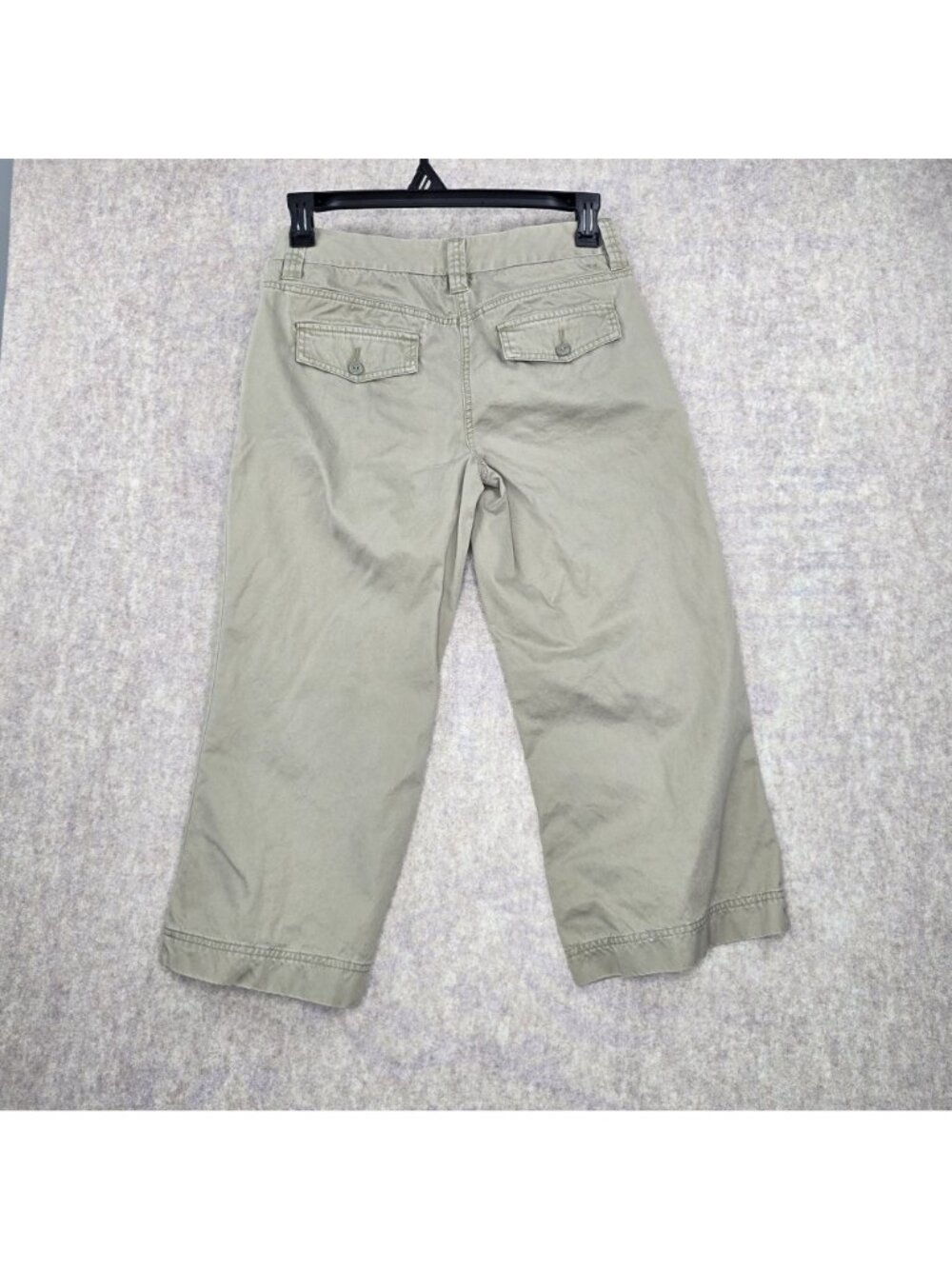 Tommy Hilfiger Womens Cropped Low-Rise Khaki Pants Size 8 - Picture 2 of 7
